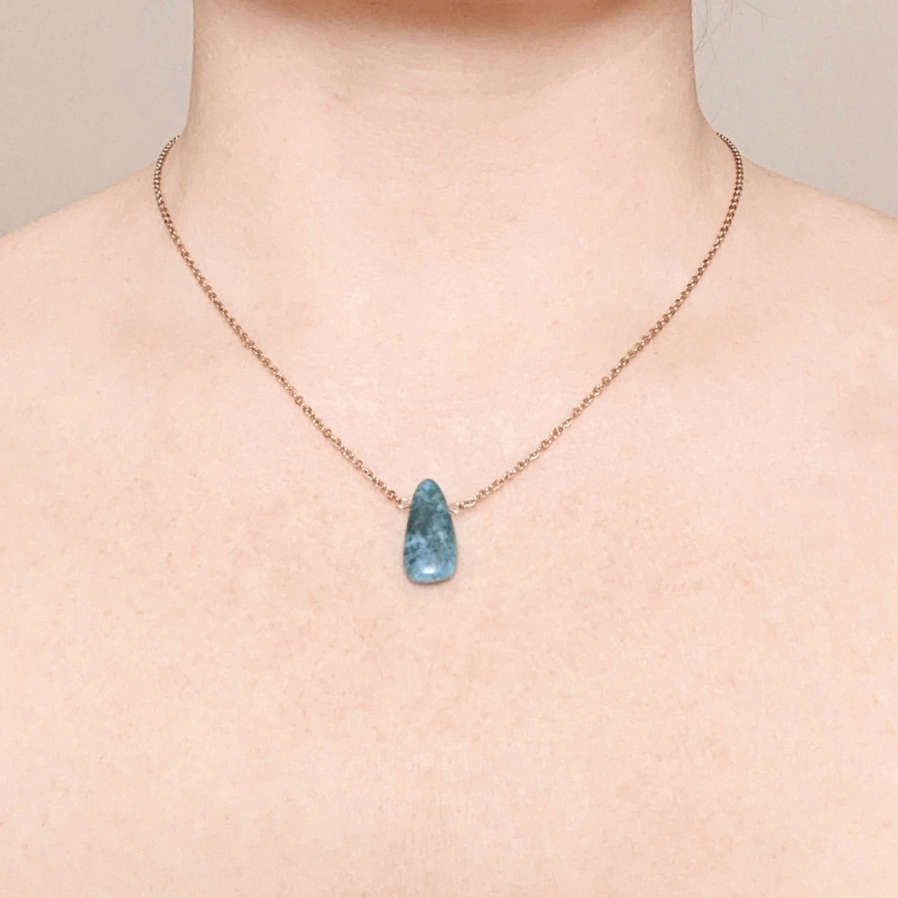 Agate Rose Gold-Plated Necklace